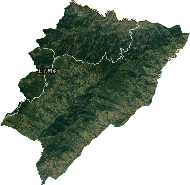王子樹鄉衛星圖