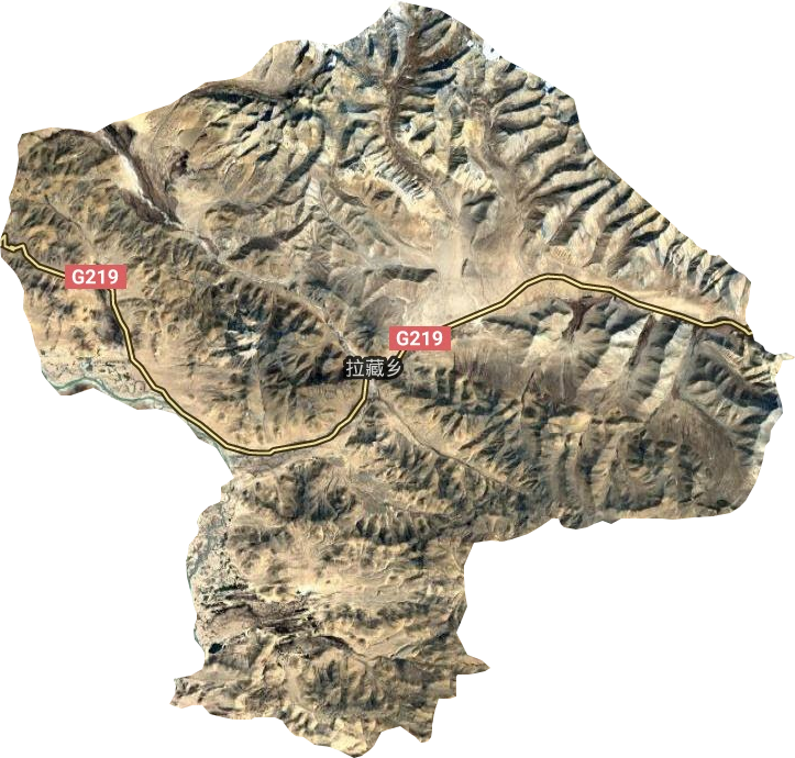 拉藏鄉(xiāng)衛(wèi)星圖