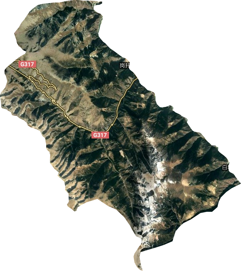 崗托鎮衛星圖