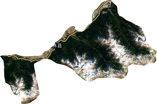 米林鎮衛星圖