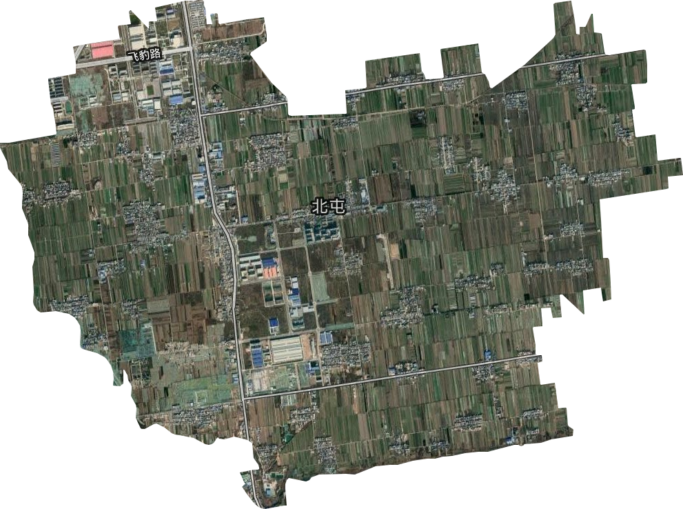 北屯街道衛星圖