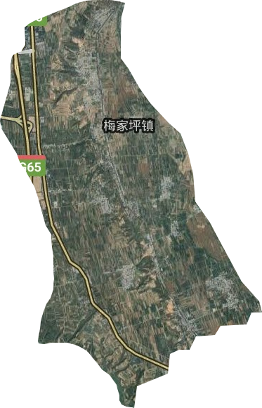 梅家坪鎮衛星圖