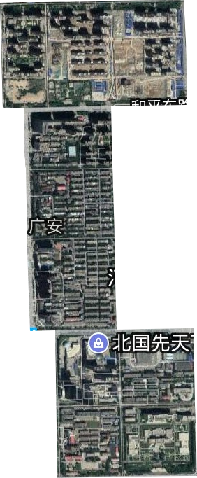 廣安街道衛星圖