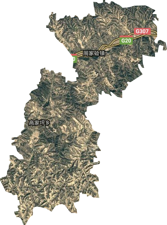 周家鹼鎮衛星圖