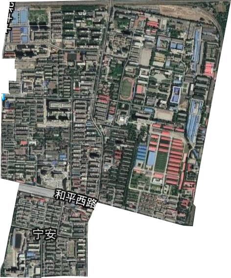 寧安街道衛星圖