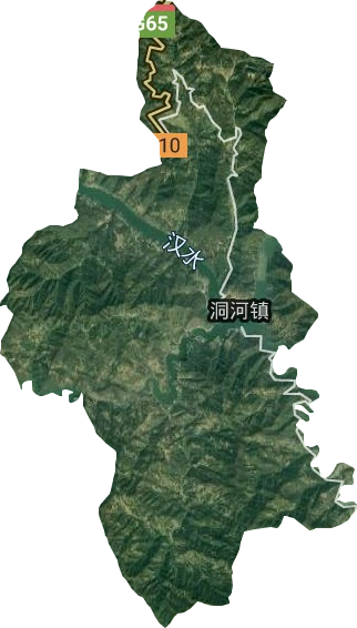 洞河鎮衛星圖