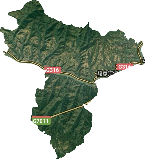 段家河鎮衛星圖