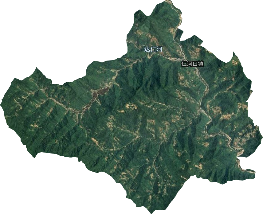 仁河口鎮衛星圖