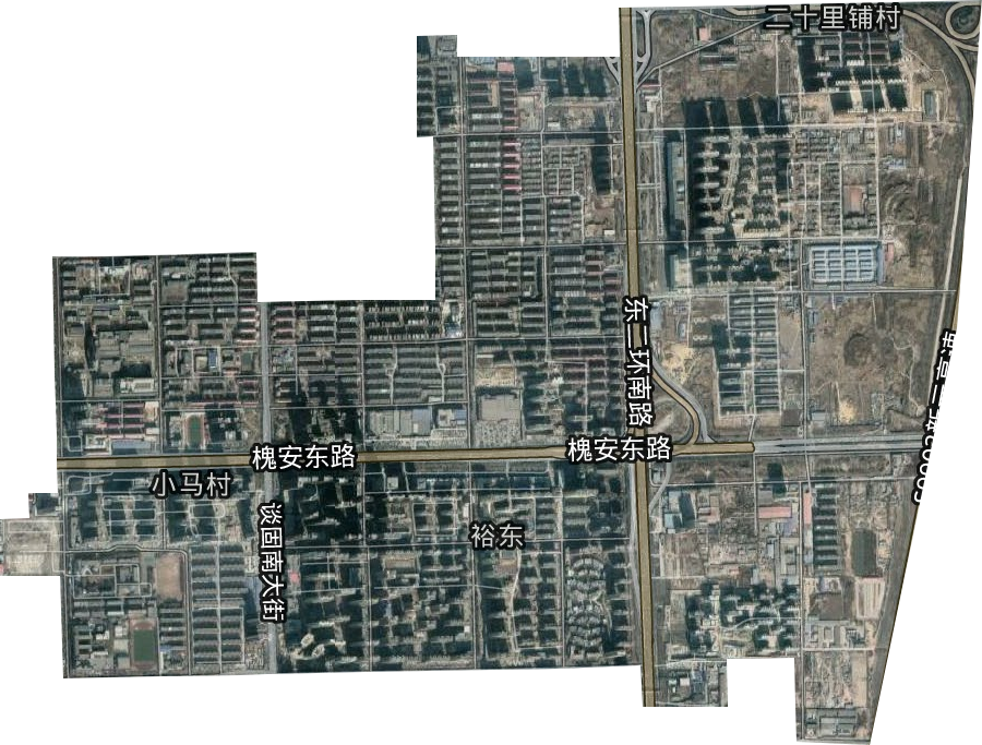 裕東街道衛星圖