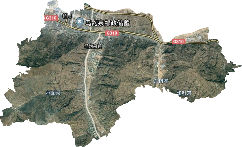 馬跑泉鎮衛星圖