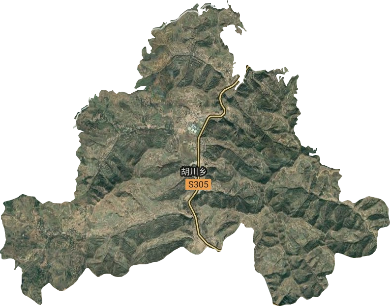 胡川鄉(xiāng)衛(wèi)星圖
