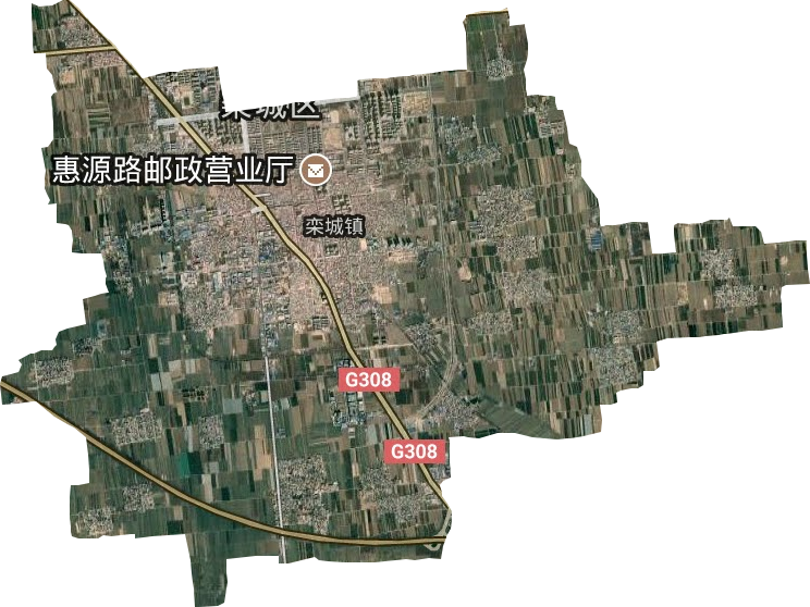 欒城鎮(zhèn)衛(wèi)星圖