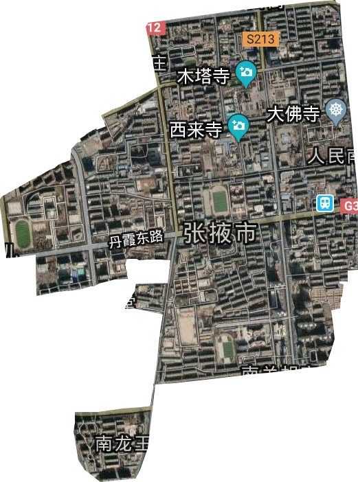 南街街道衛星圖