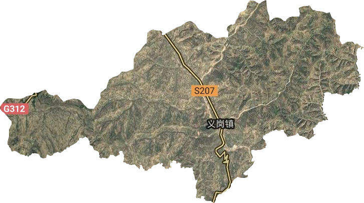 義崗川鎮(zhèn)衛(wèi)星圖