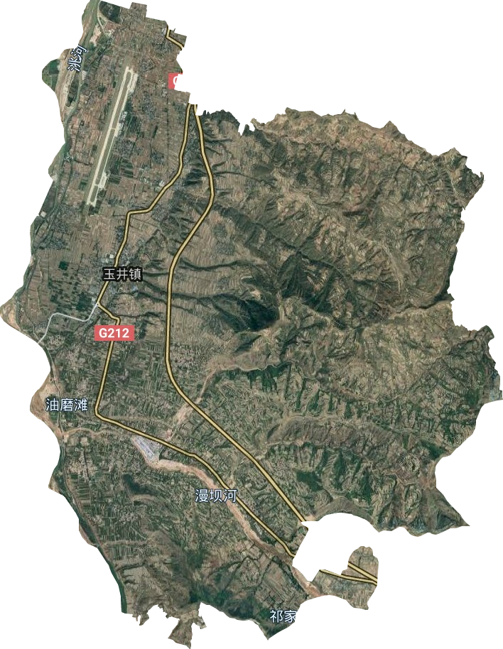 玉井鎮衛星圖