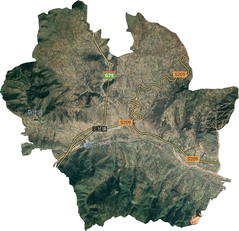 三岔鎮(zhèn)衛(wèi)星圖