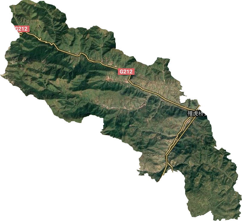 殪虎橋鄉衛星圖