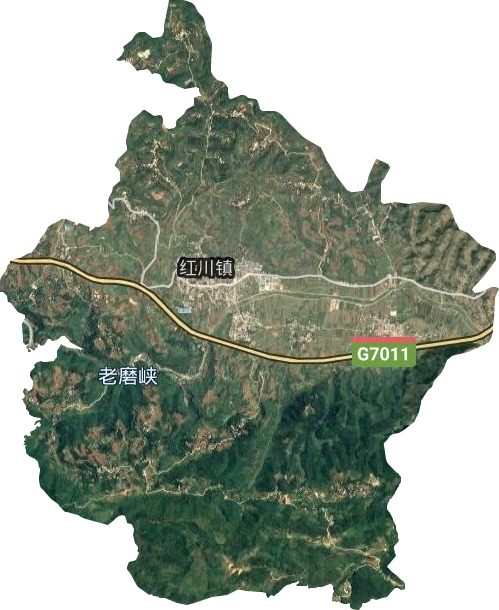 紅川鎮衛星圖