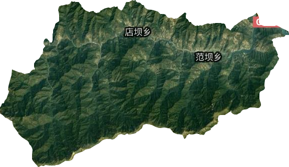 范壩鄉衛星圖