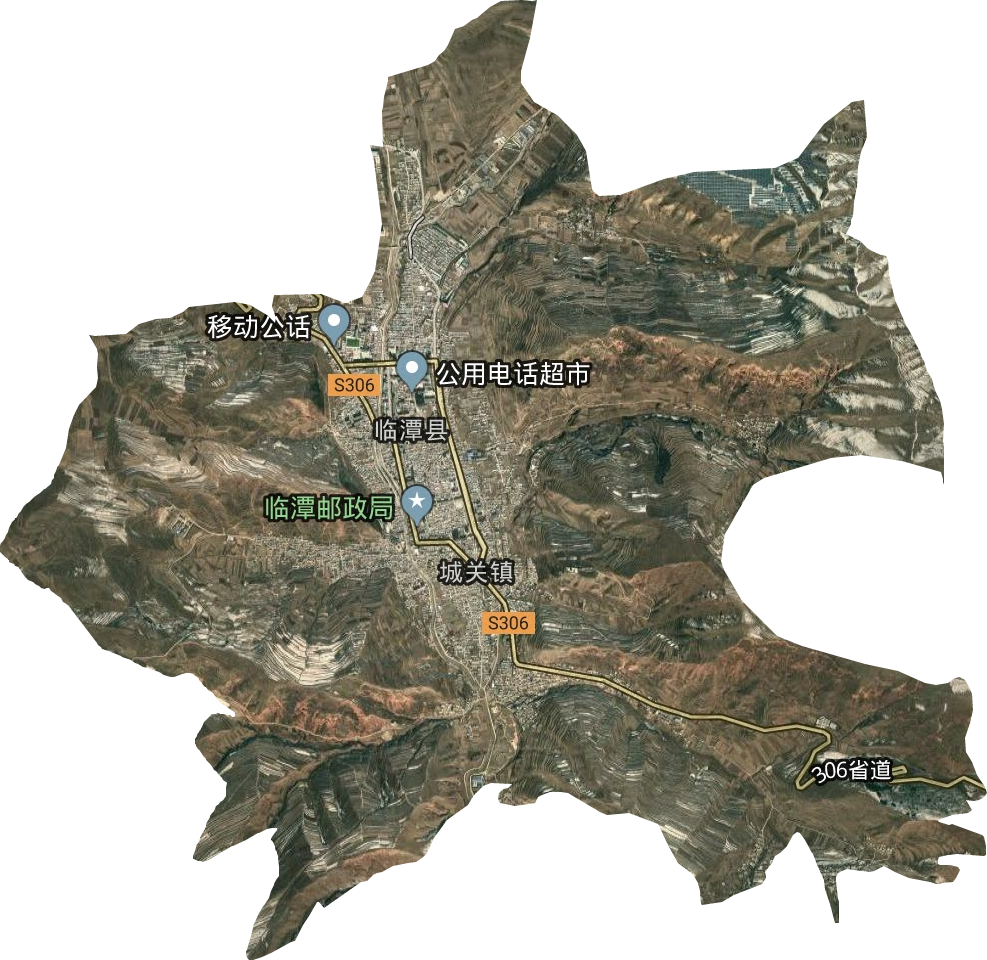 城關鎮衛星圖