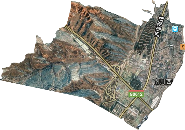 南川西路街道衛星圖