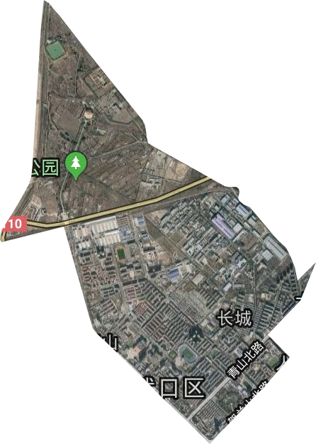 長城街道衛星圖