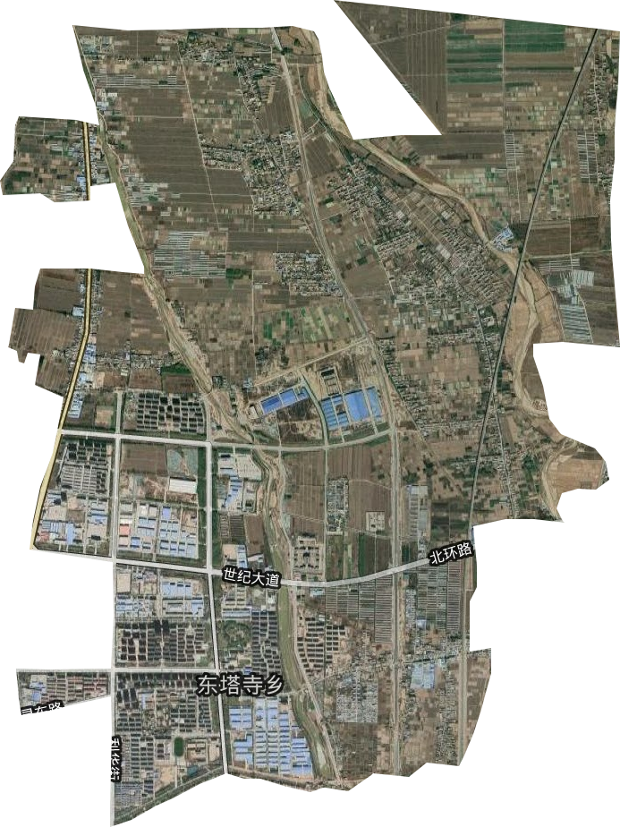 東塔寺鄉衛星圖