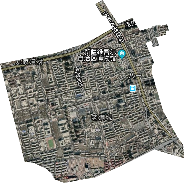 八一街道衛星圖