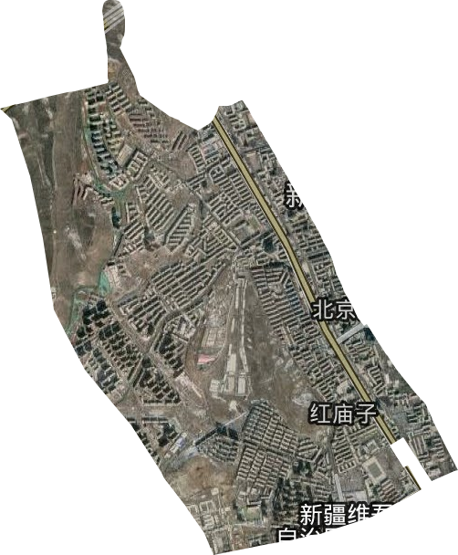 紅廟子街道衛(wèi)星圖