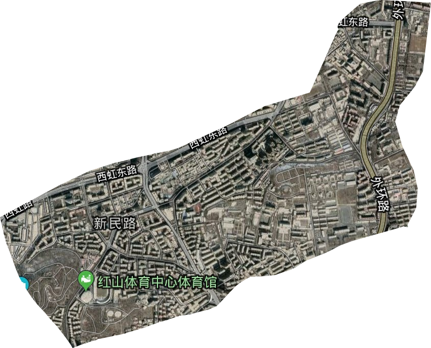 新民路街道衛星圖