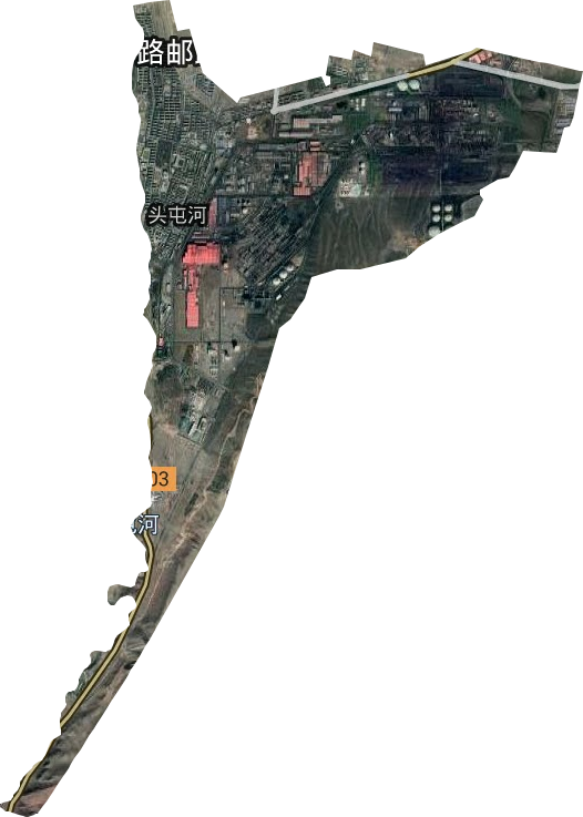 頭屯河街道衛星圖