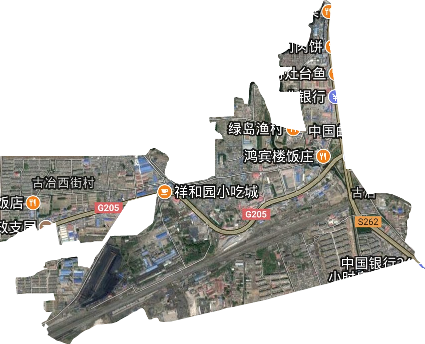 古冶街道衛星圖