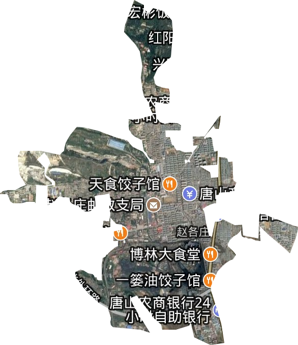 趙各莊街道衛(wèi)星圖