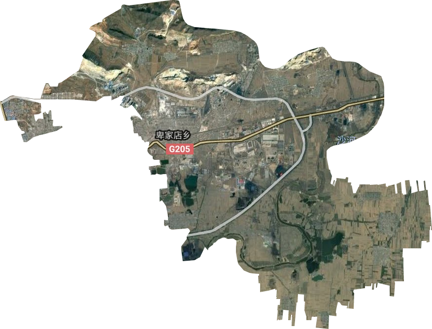 卑家店鎮衛星圖