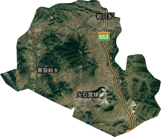 火石營鎮衛星圖