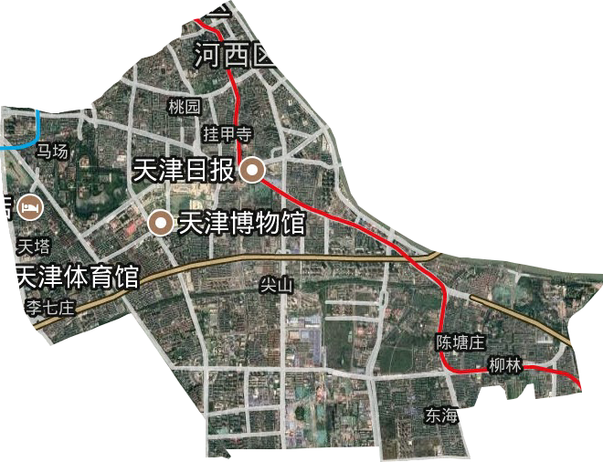 河西區(qū)衛(wèi)星圖