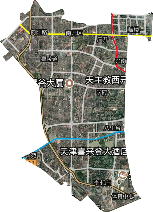 南開區衛星圖