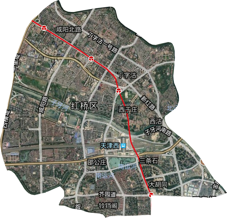 紅橋區衛星圖
