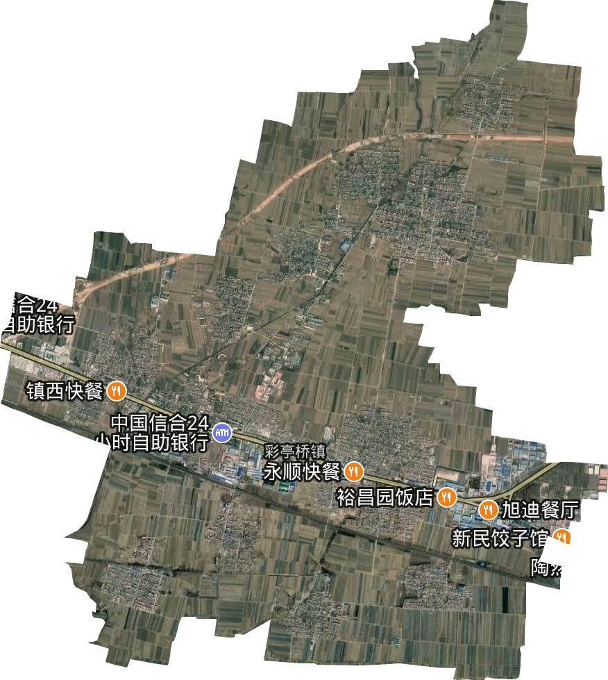 彩亭橋鎮衛星圖