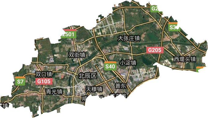 北辰區衛星圖