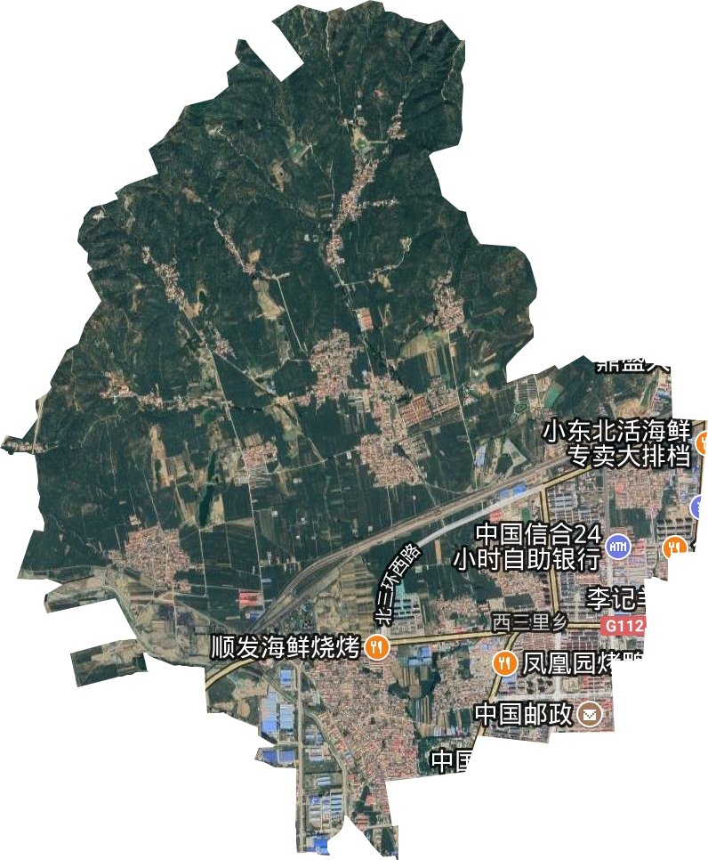 西三里鄉衛星圖