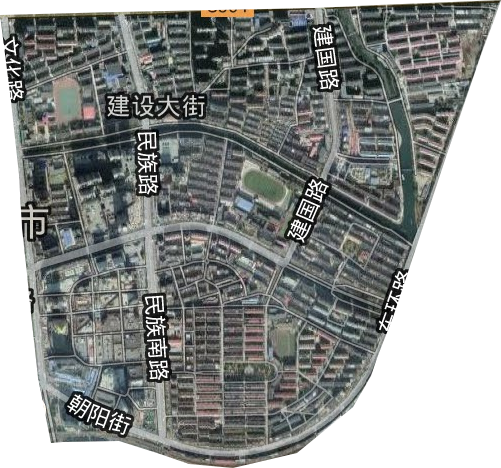 建設大街街道衛星圖