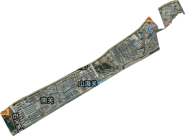 南關(guān)街道衛(wèi)星圖