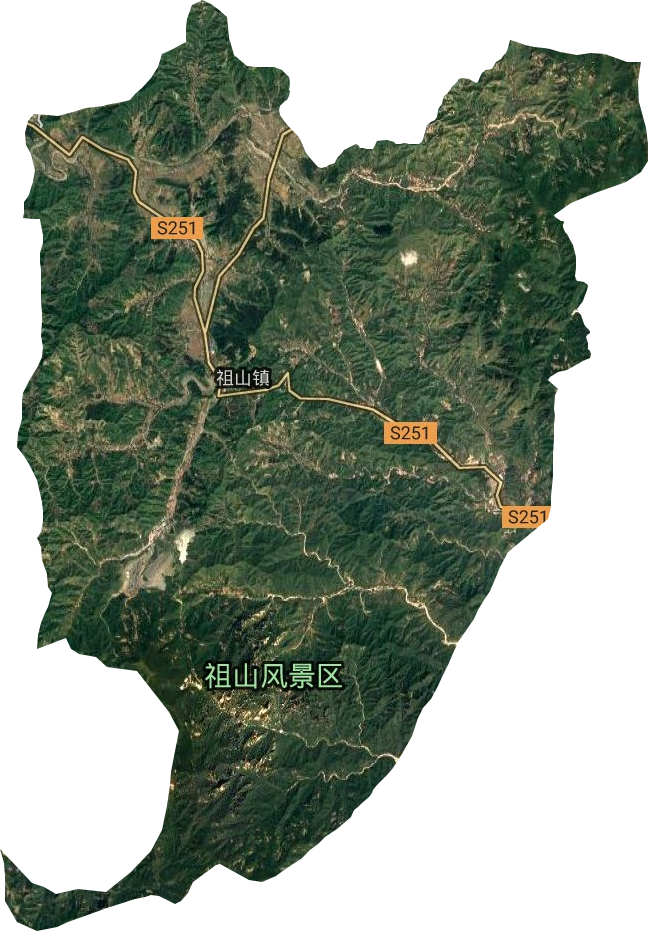 祖山鎮衛星圖