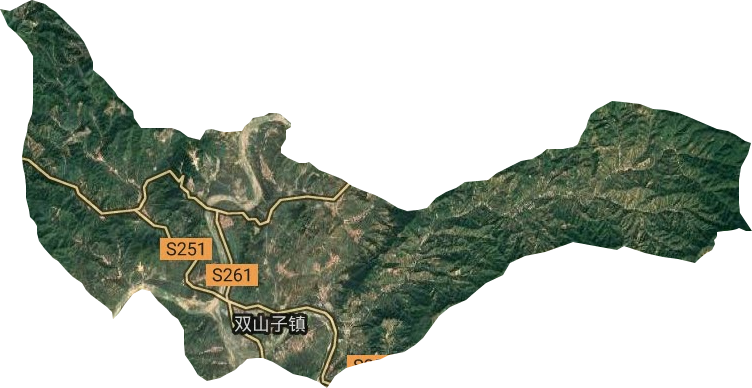 雙山子鎮衛星圖