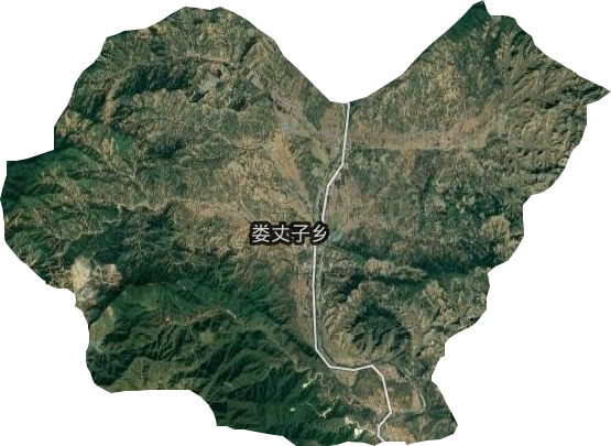 婁杖子鎮衛星圖