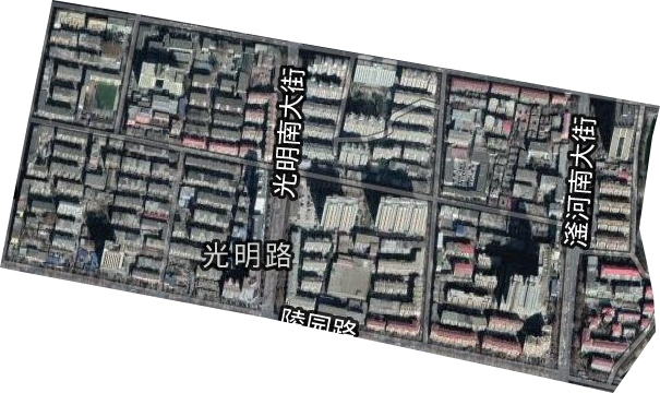 光明路街道衛星圖