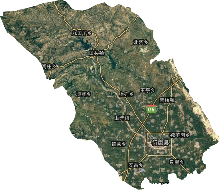 行唐縣衛星圖