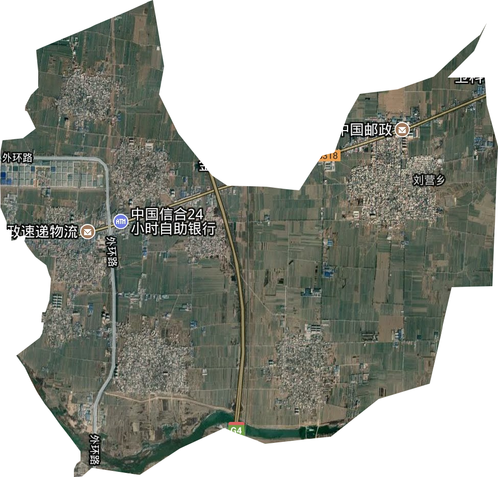 劉營鄉衛星圖