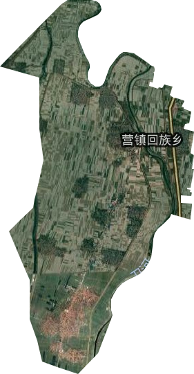 營鎮回族鄉衛星圖